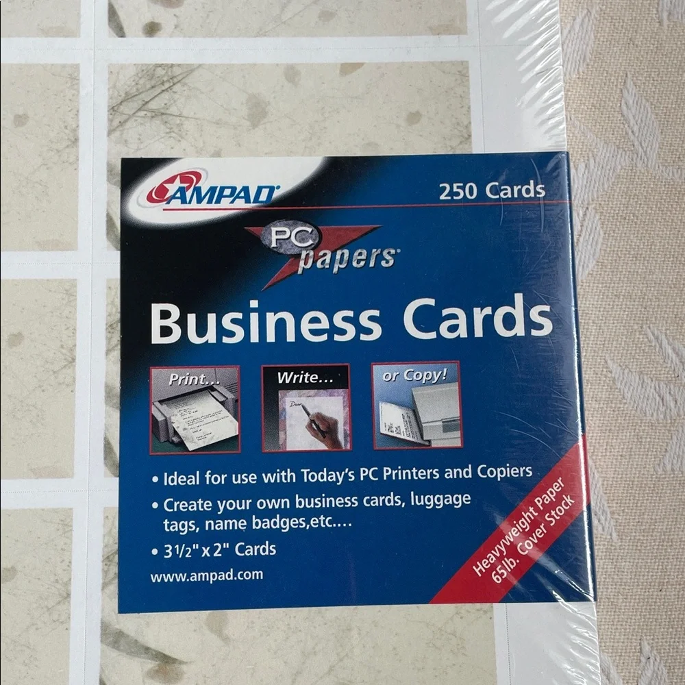 Ampad Business Cards 250 Pack